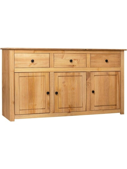 Solid Pine Sideboard with Large Capacity, Buffet for Living Room or Dining Room, 135 40 80 cm