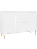 Bookcase with integrated cupboard in white finish for home storage and decoration
