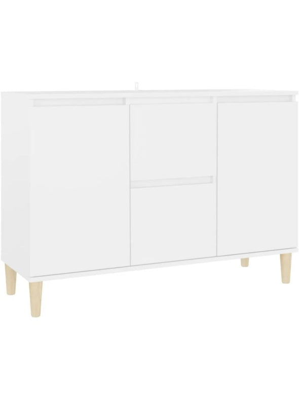 Bookcase with integrated cupboard in white finish for home storage and decoration