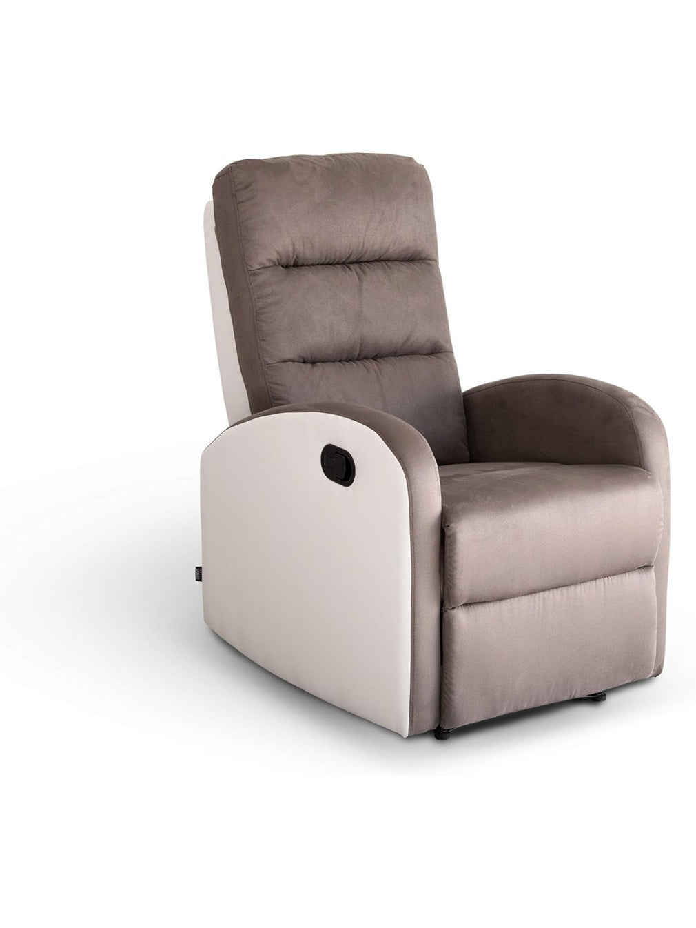 Sillón Relax Manual con Tapizado en PU y Microfibra, Butaca Reclinable Ergonómica para Descanso