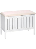 Banco auxiliar Oslo para baño, recibidor o dormitorio con diseño funcional
